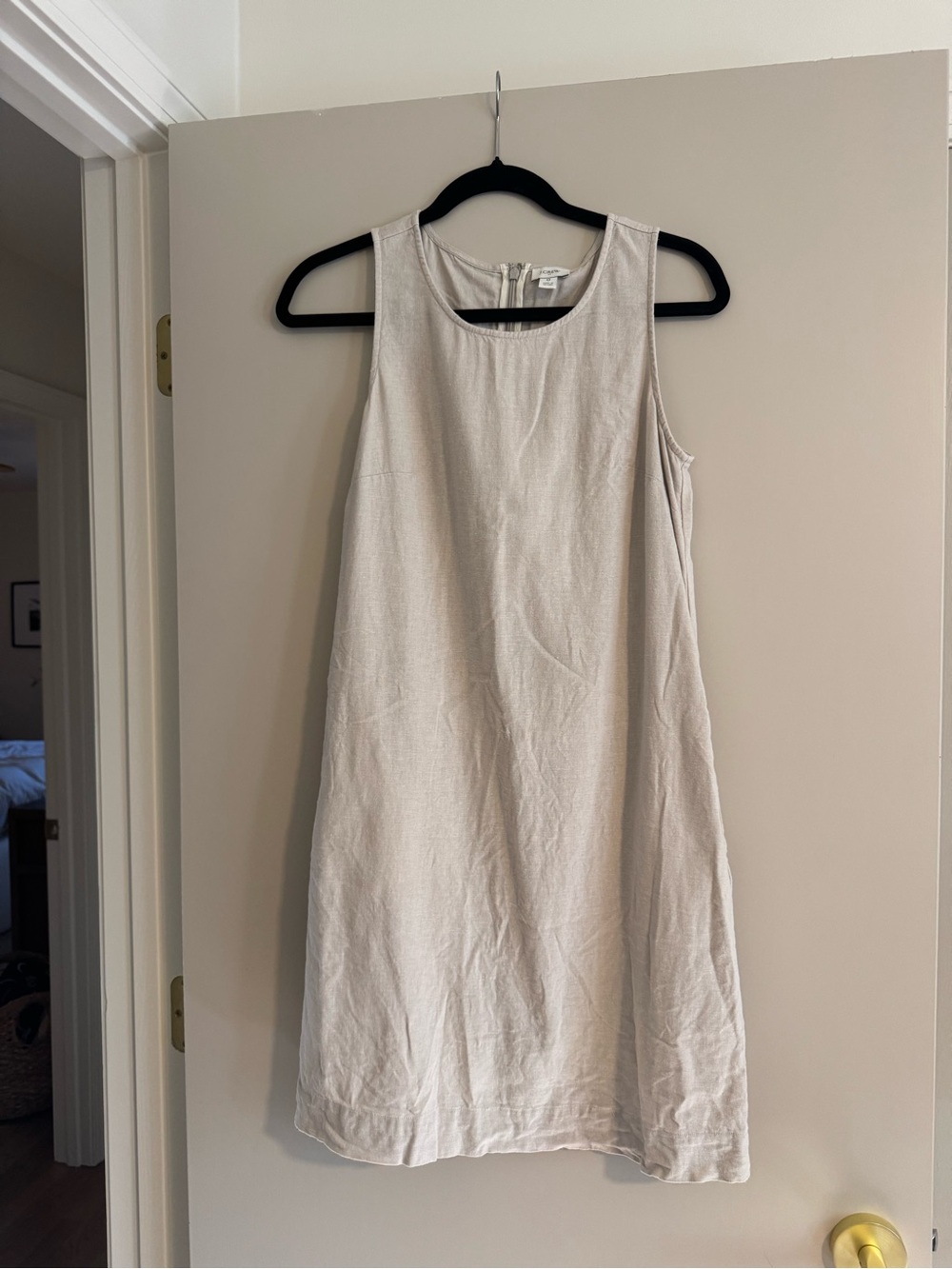 J. Crew Sleeveless A-Line Tunic in Off-White